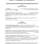 Free West Virginia Corporate Bylaws Template | Pdf & Word With Regard To Sample Corporate Bylaws Template