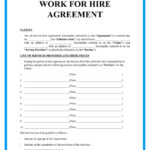 Free Work For Hire Agreement Templates For Download With Regard To Work For Hire Agreement Sample Template