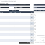 Free Work Instruction Templates | Smartsheet Intended For Work Instructions Template Sample