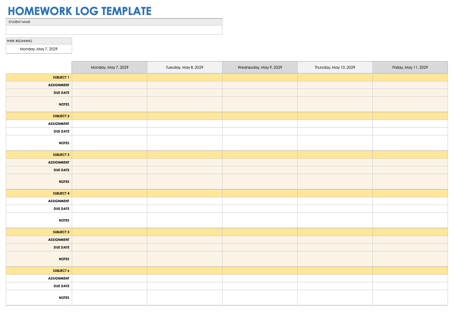 Free Work Log Templates With How-To &amp;amp; Examples | Smartsheet for Sample Activity Log Template