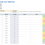 Free Work Log Templates With How To & Examples | Smartsheet Intended For Sample Activity Log Template