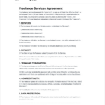 Freelance Agreement Template   Free To Use Regarding Freelance Contract Sample Template