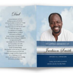 Funeral Program Template For Father, Grandfather, Or Husband Regarding Free Sample Funeral Program Template