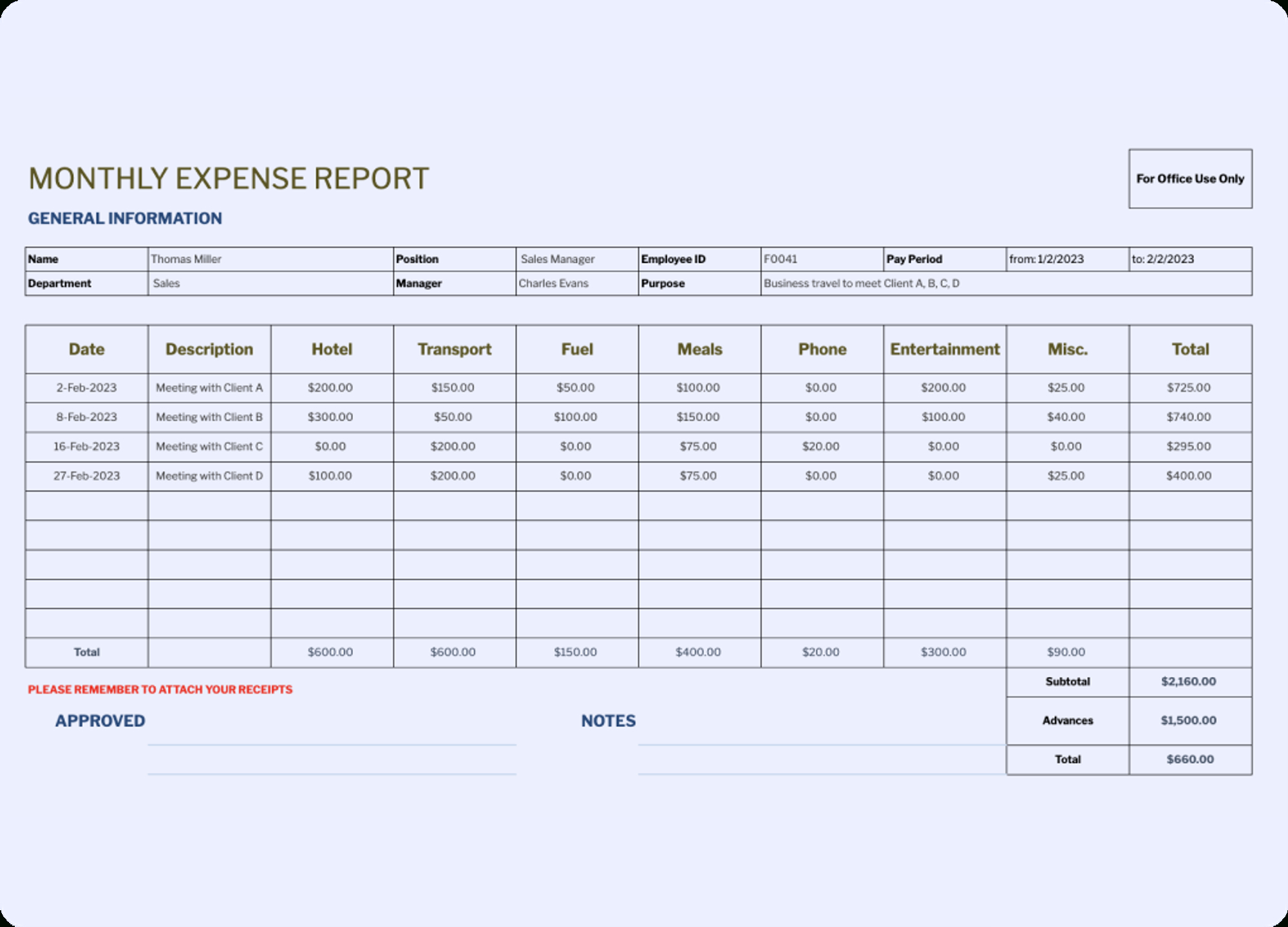 Fyle | Expense Report Templates with regard to Expense Sheet Template Sample