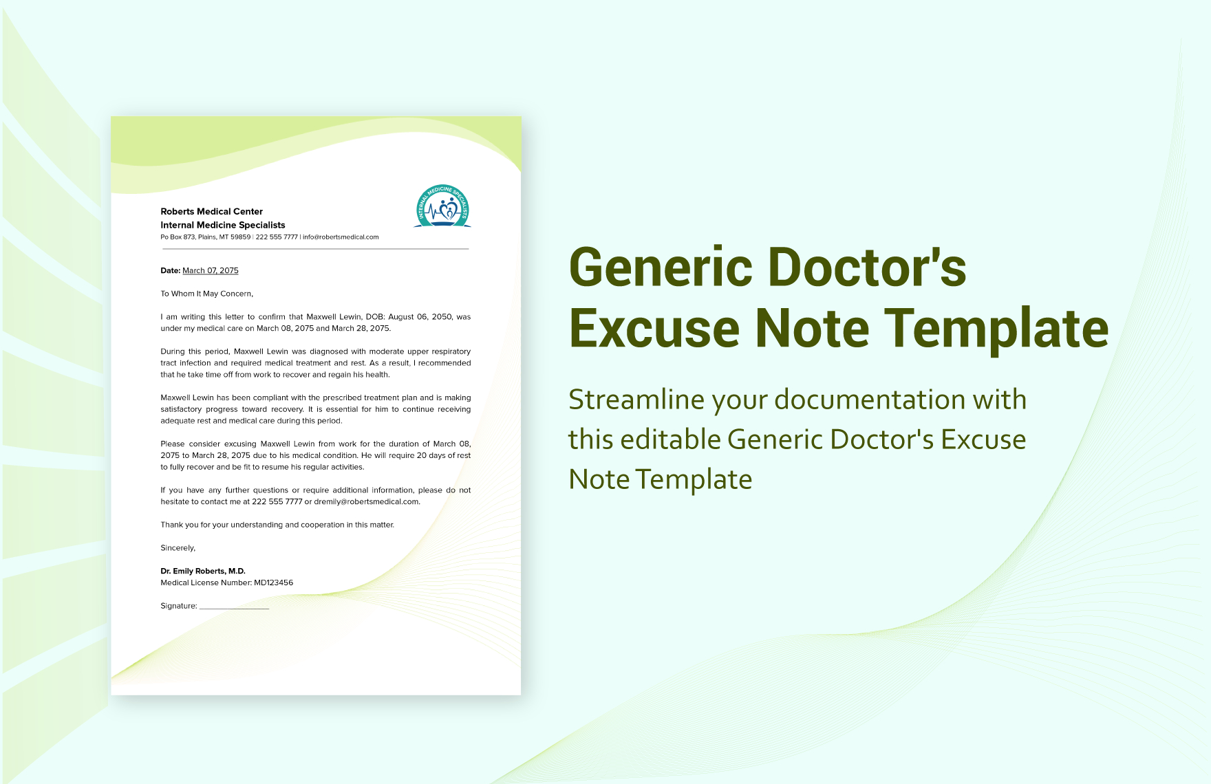 Generic Doctor&amp;#039;S Excuse Note Template In Word, Pdf, Google Docs pertaining to Doctor&amp;amp;#039;s Note Sample Template