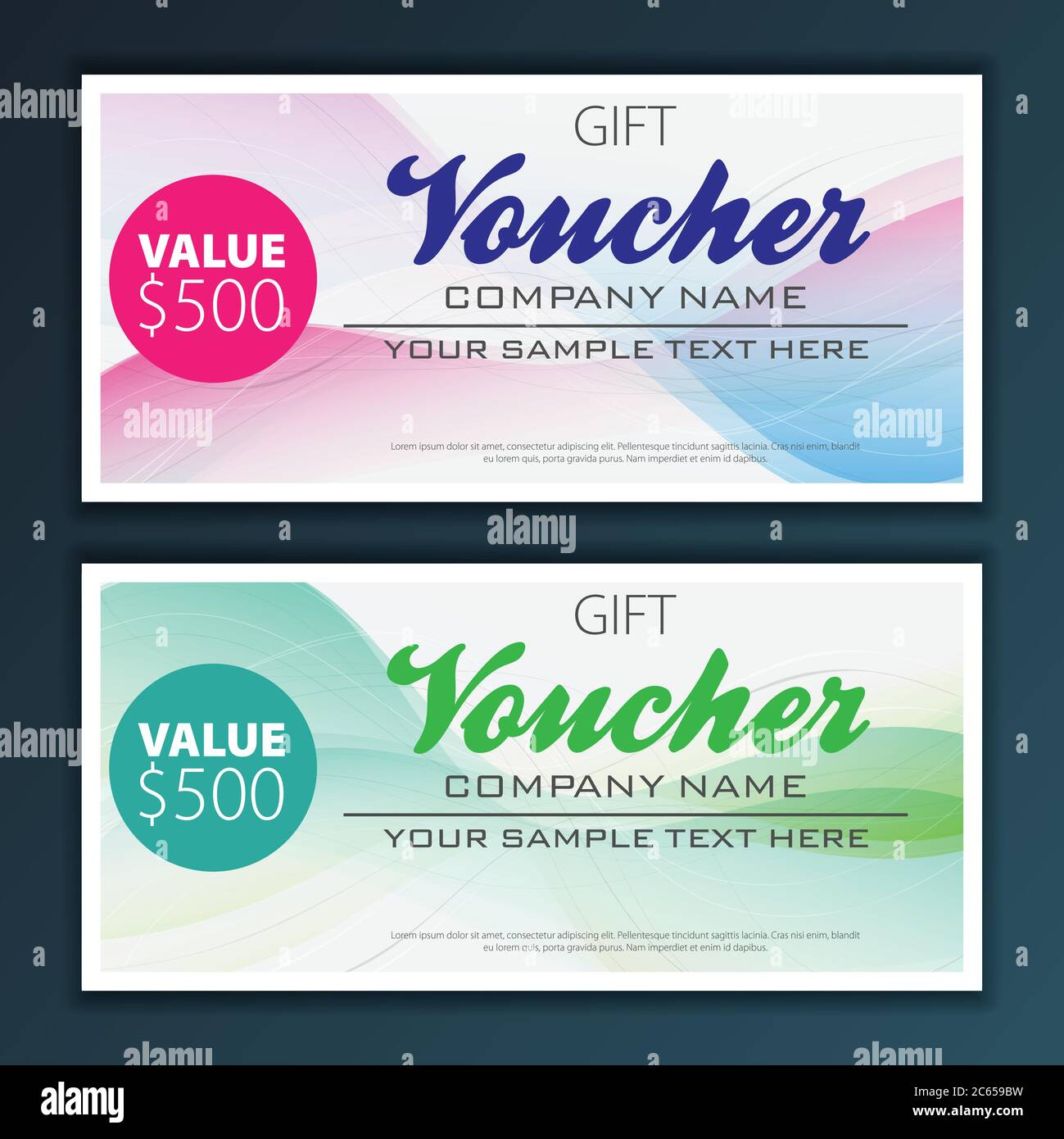 Gift Voucher Template Stock Vector Image &amp;amp; Art - Alamy pertaining to Gift Voucher Sample Template