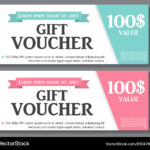 Gift Voucher Template With Sample Text Royalty Free Vector Intended For Gift Voucher Sample Template