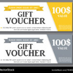 Gift Voucher Template With Sample Text Royalty Free Vector With Gift Voucher Sample Template