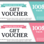 Gift Voucher Template With Sample Text Vector Illustration 4546865 Throughout Free Voucher Sample Template