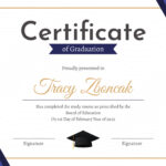 Graduate Certificate Free Google Docs Template   Gdoc.io Throughout Graduation Certificate Sample Template