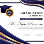 Graduation Certificate Template | Freevectors Within Graduation Certificate Sample Template