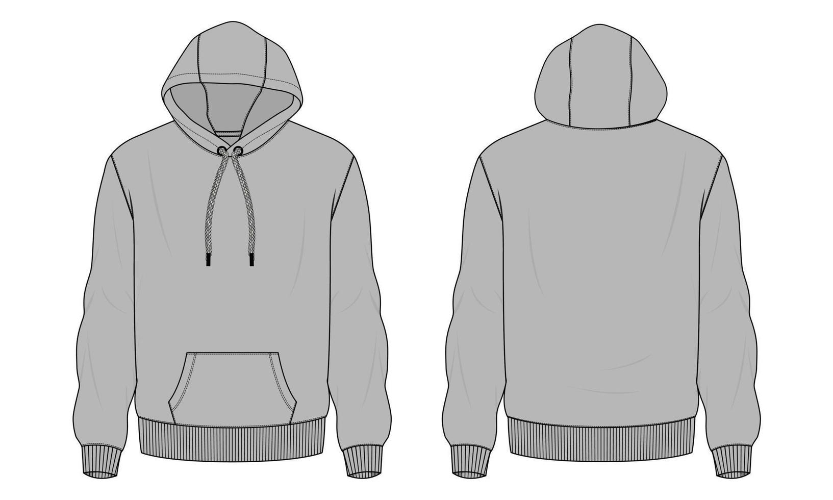 Grey Hoodie Template Vector Art, Icons, And Graphics For Free Download within Hoodie Sample Template