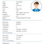 Hindu Marriage Biodata Format Word Templates Pertaining To Bio Data Sample Template For Marriage