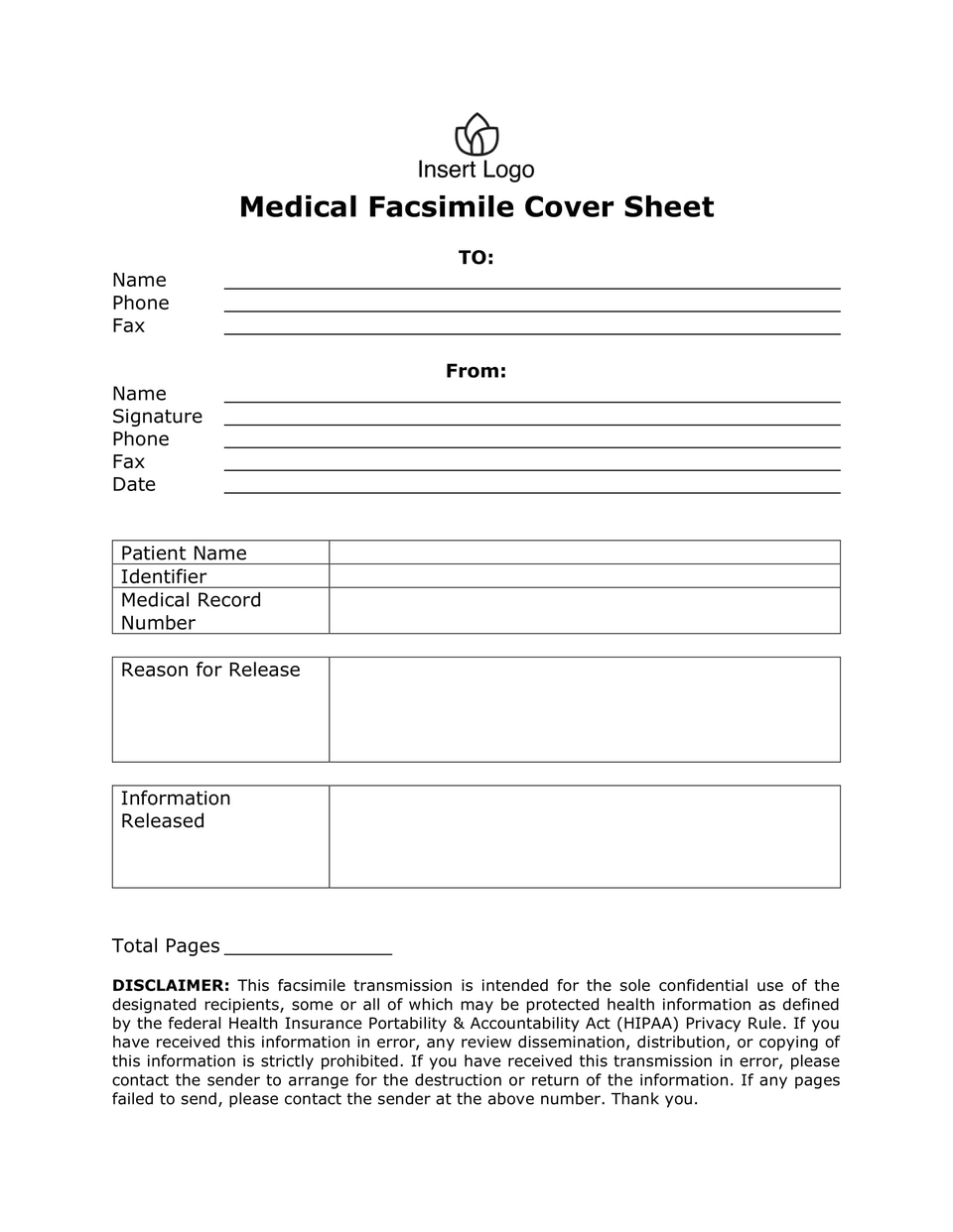 Hipaa Fax Cover Sheet: A Secure Guide And Free Templates | Mfax in Fax Cover Sample Template