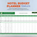 Hotel Budget Templates In Excel   Free Download | Template With Hotel Budget Sample Template