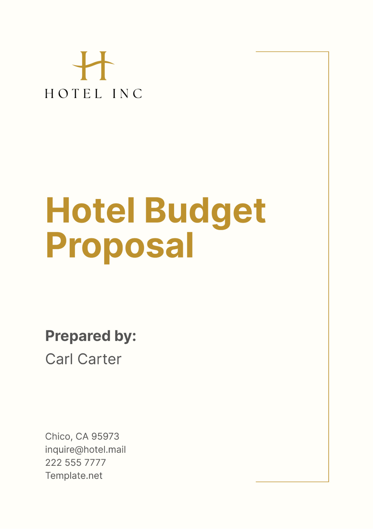 Hotel Proposal Templates - Edit Online &amp;amp; Download | Template inside Hotel RFP Sample Template