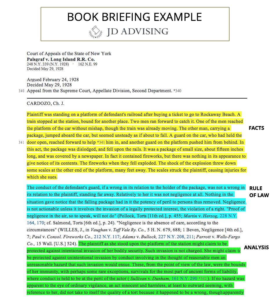 How Do I Brief A Case? - Jd Advising intended for Sample Case Brief Template