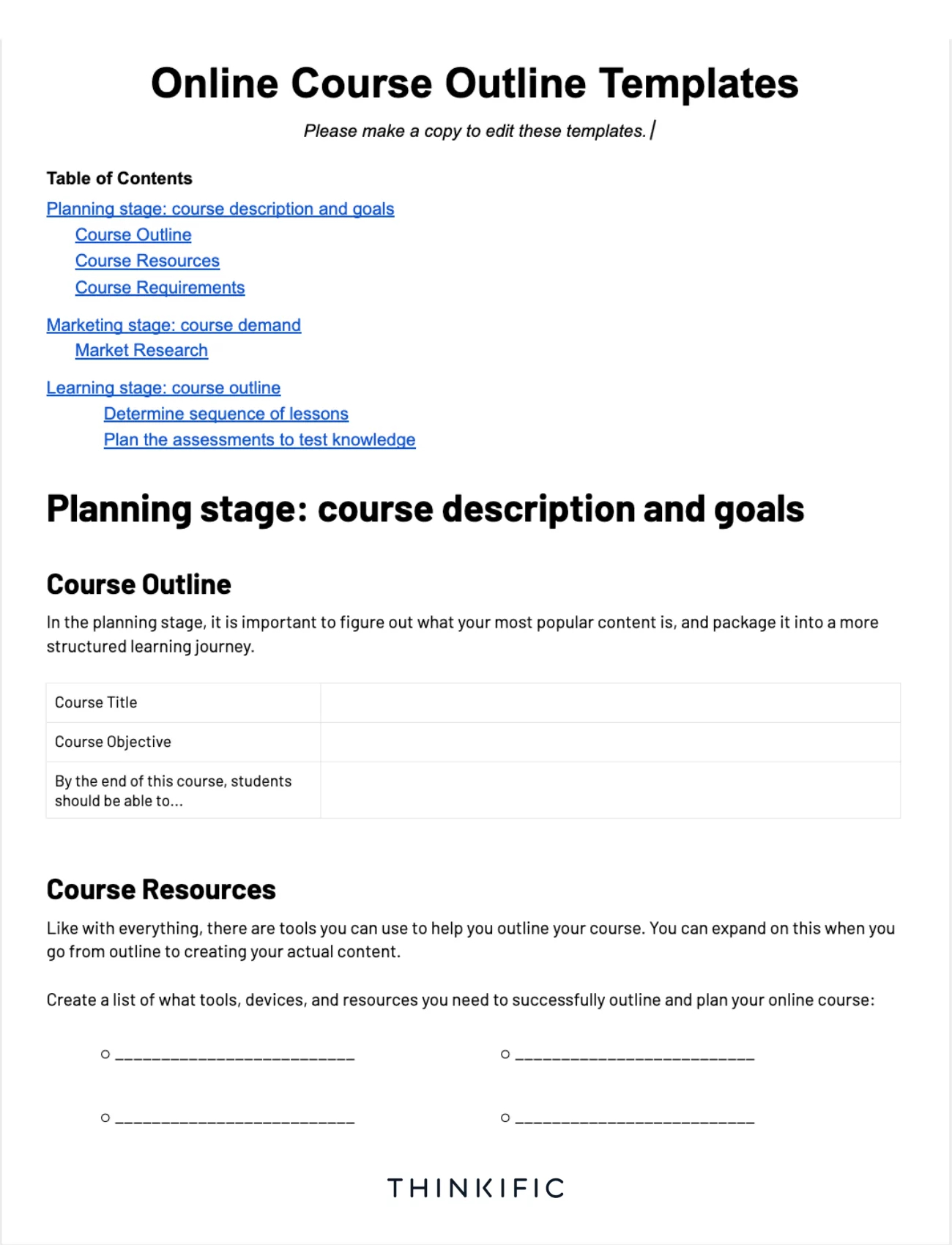 How To Create An Effective Course Outline (+Template) intended for Course Syllabus Sample Template