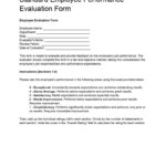 How To Create An Employee Evaluation Form + Free Templates For Employee Performance Evaluation Template Sample