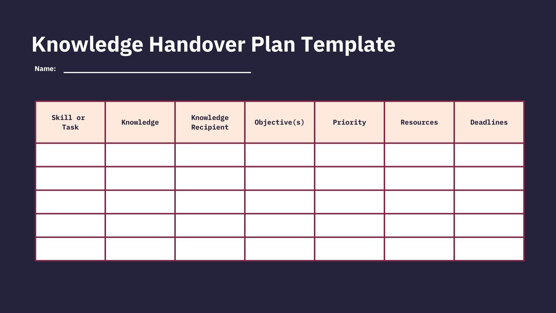 How To Create Helpful Handover Documentation (+Template) - Whatfix pertaining to Handover Report Sample Template