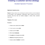 How To Creating A Customer Service Strategy Template 2024 Inside Customer Service Plan Sample Template