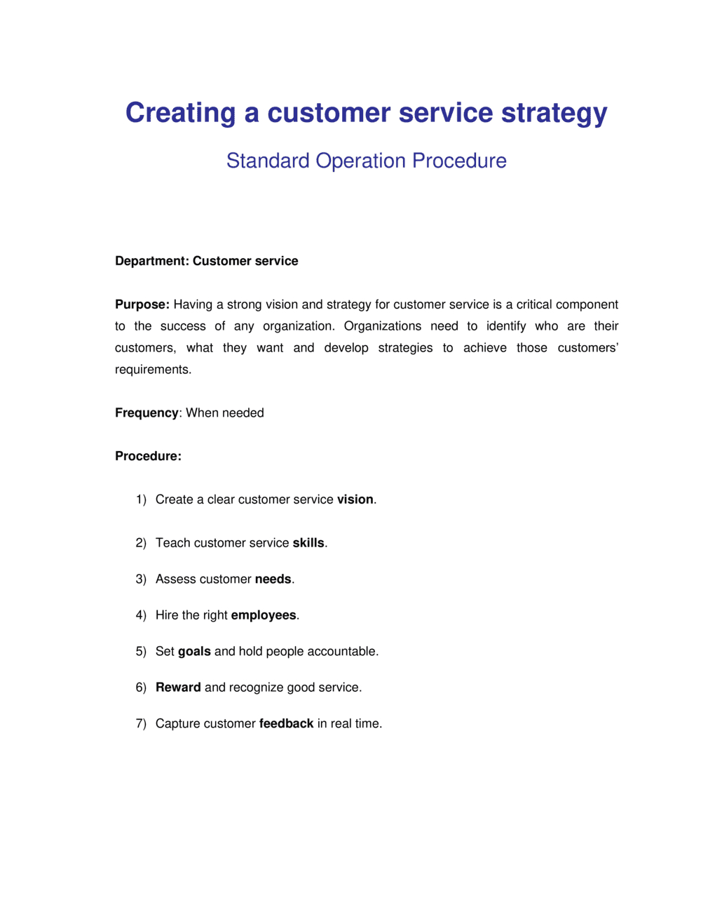 How To Creating A Customer Service Strategy Template 2024 inside Customer Service Plan Sample Template