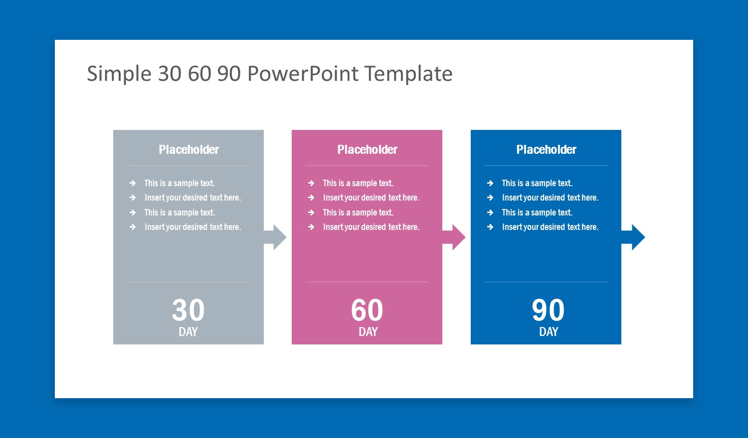 How To Make A 30-60-90 Day Plan In Powerpoint inside Free 30 60 90 Day Sample Template