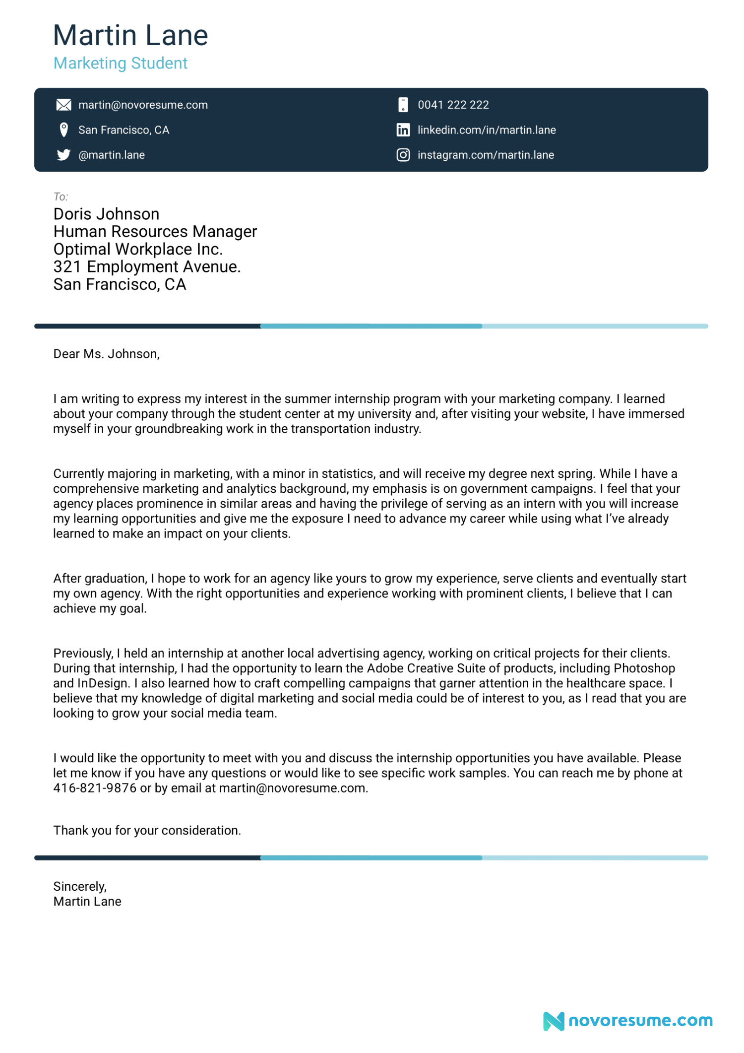 How To Write A Cover Letter [Full Guide &amp;amp; Examples For 2024] in Resume Cover Letter Sample Template