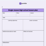 How To Write A Lesson Plan Template With Examples Intended For Learning Plan Sample Template