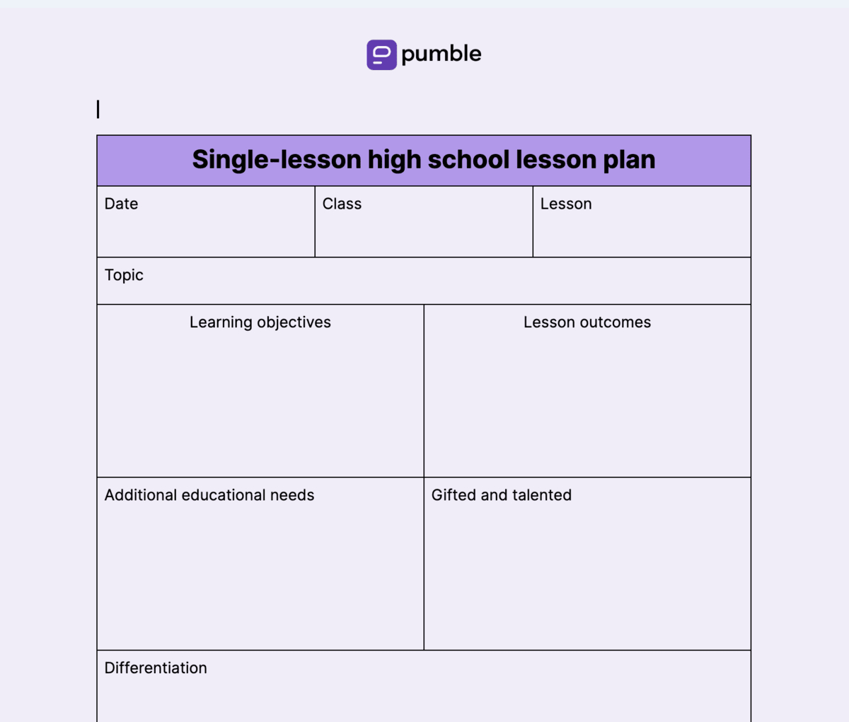 How To Write A Lesson Plan Template With Examples intended for Learning Plan Sample Template