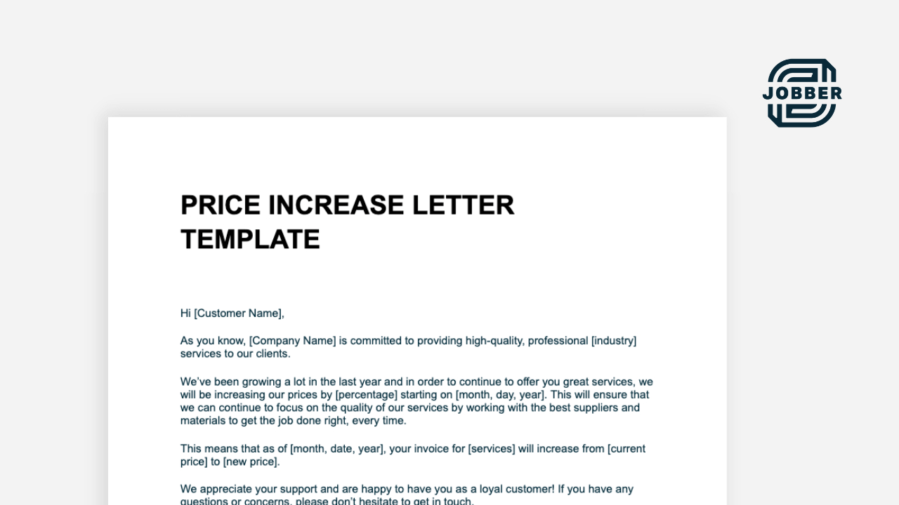 How To Write A Price Increase Letter For Customers [Free Template] regarding Free Price Increase Letter Sample Template
