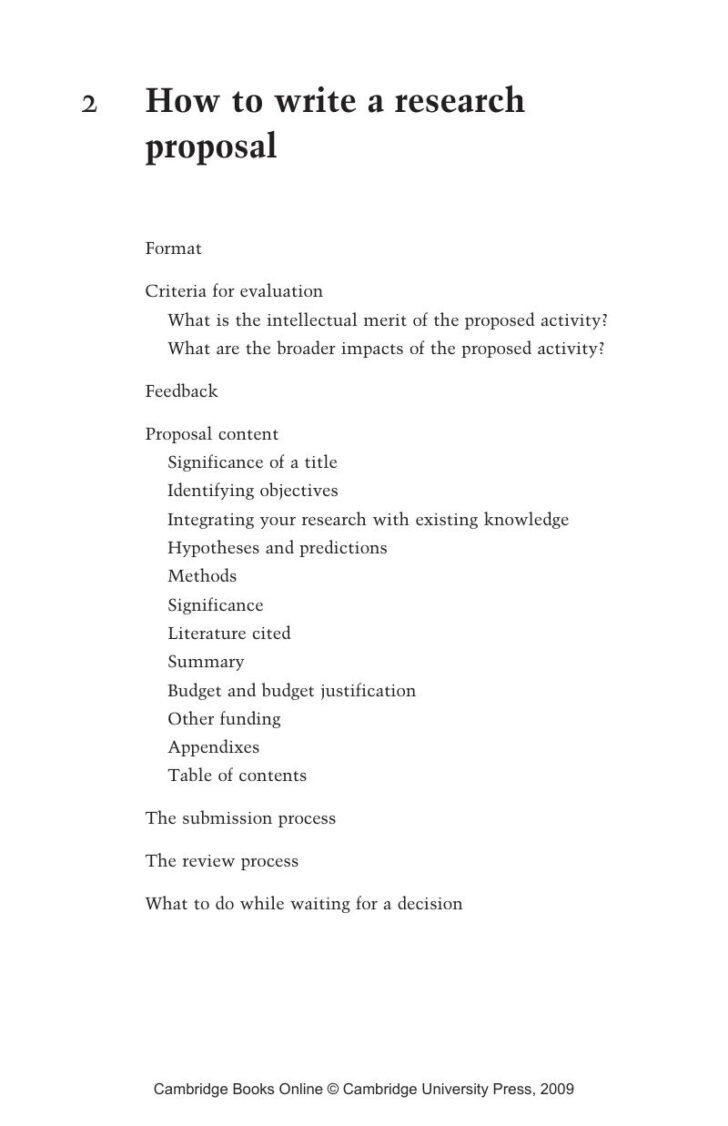 Research Proposal Outline Sample Template