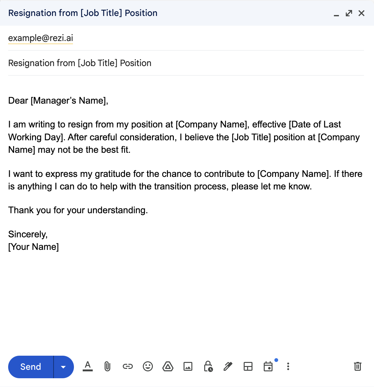 How To Write A Resignation Email: Do&amp;#039;S And Don&amp;#039;Ts (15 Best Examples) inside Resignation Email Template Sample