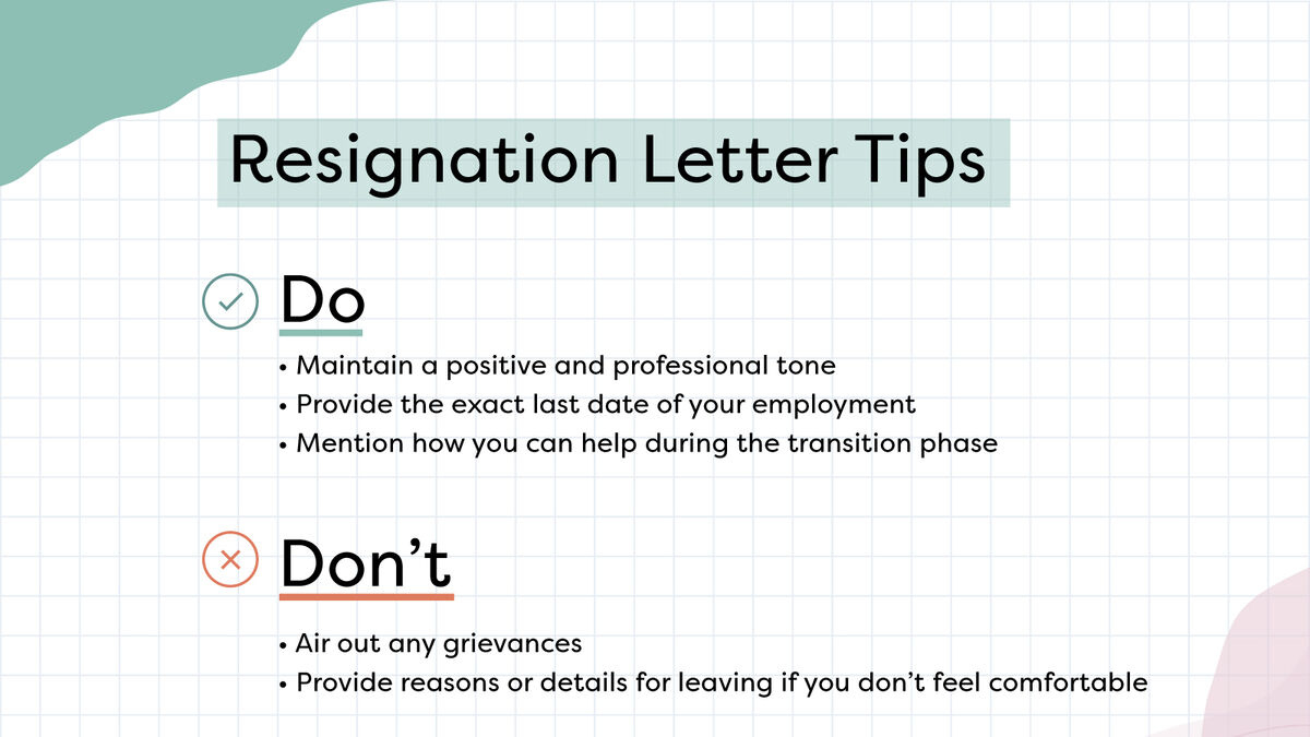 How To Write A Resignation Letter: A Guide With Sample Templates intended for Resignation Email Template Sample