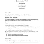 How To Write A Statement Of Work (Template + Example) | Zapier Intended For Work Samples Template