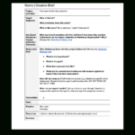 How To Write An Awesome Creative Brief [Templates + Examples] For Briefing Paper Sample Template