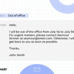 How To Write An Out Of Office Message | Writing In Professional Within Out Of Office Sample Template