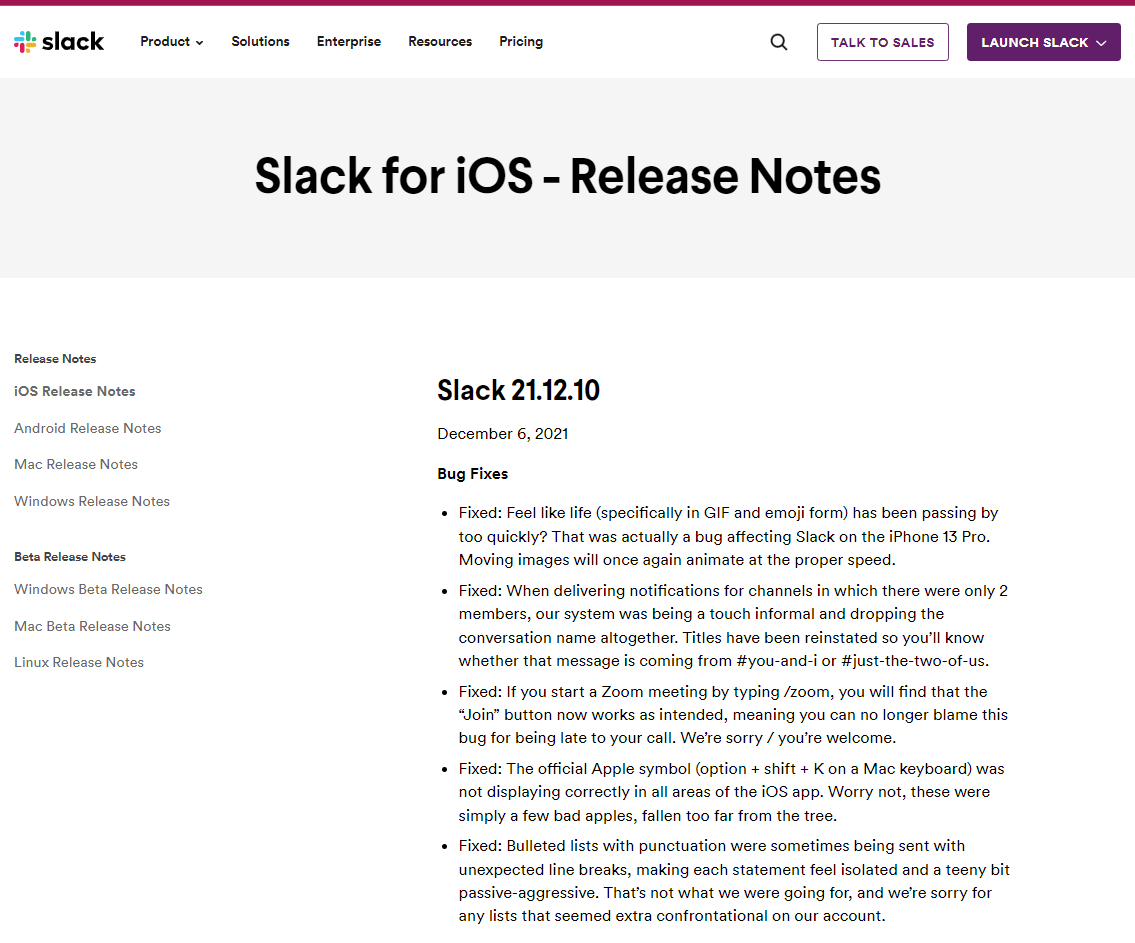 How To Write Release Notes (Template +5 Great Examples) | Appcues Blog in Release Notes Sample Template