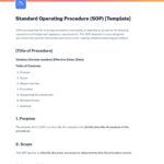 How To Write Standard Operating Procedures [+Sop Examples Pertaining To Standard Operating Procedure Template Sample