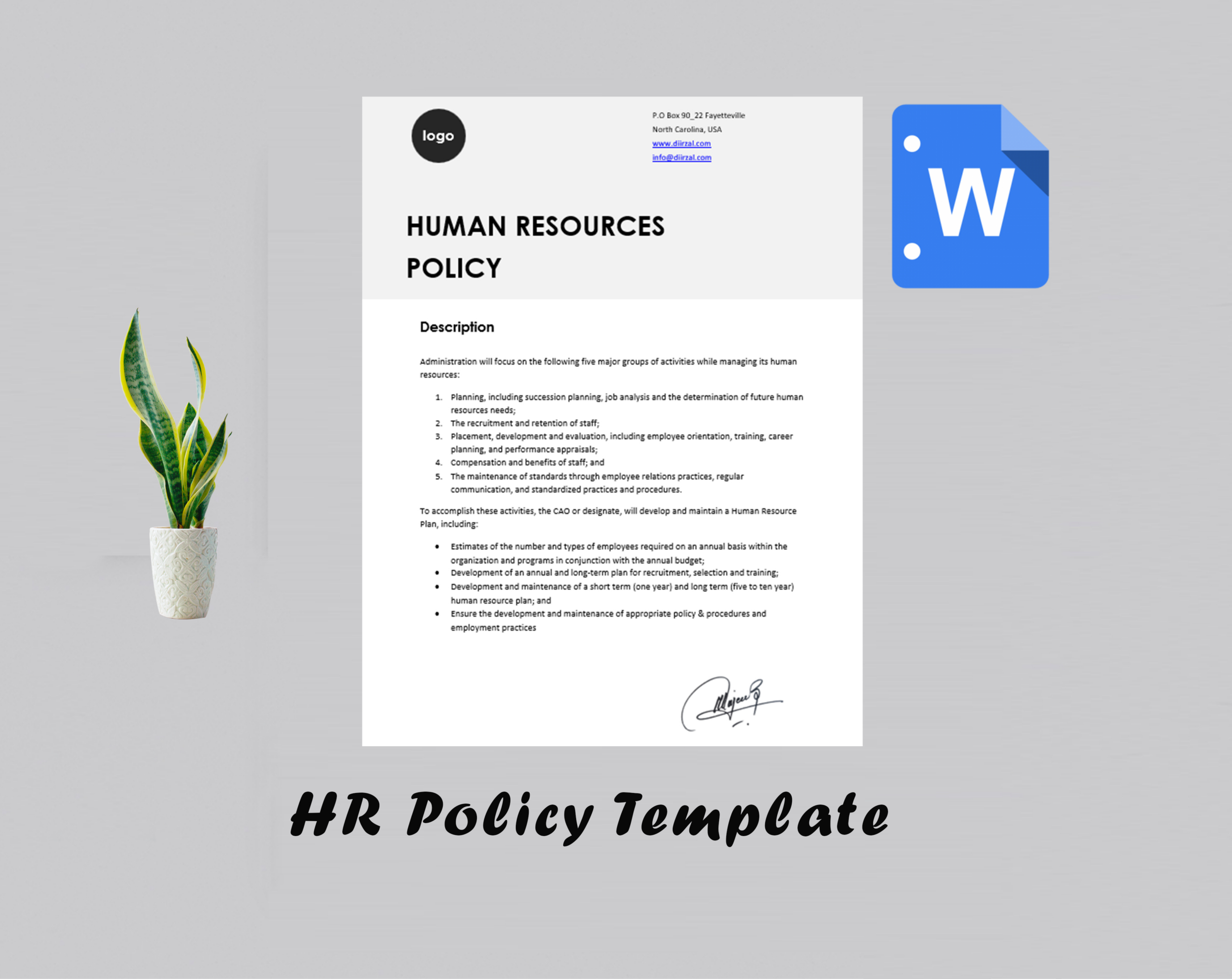 Hr Policy Template intended for HR Policy Sample Template