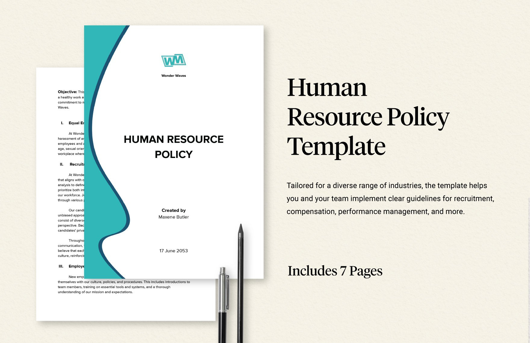 HR Policy Sample Template | Template Samples