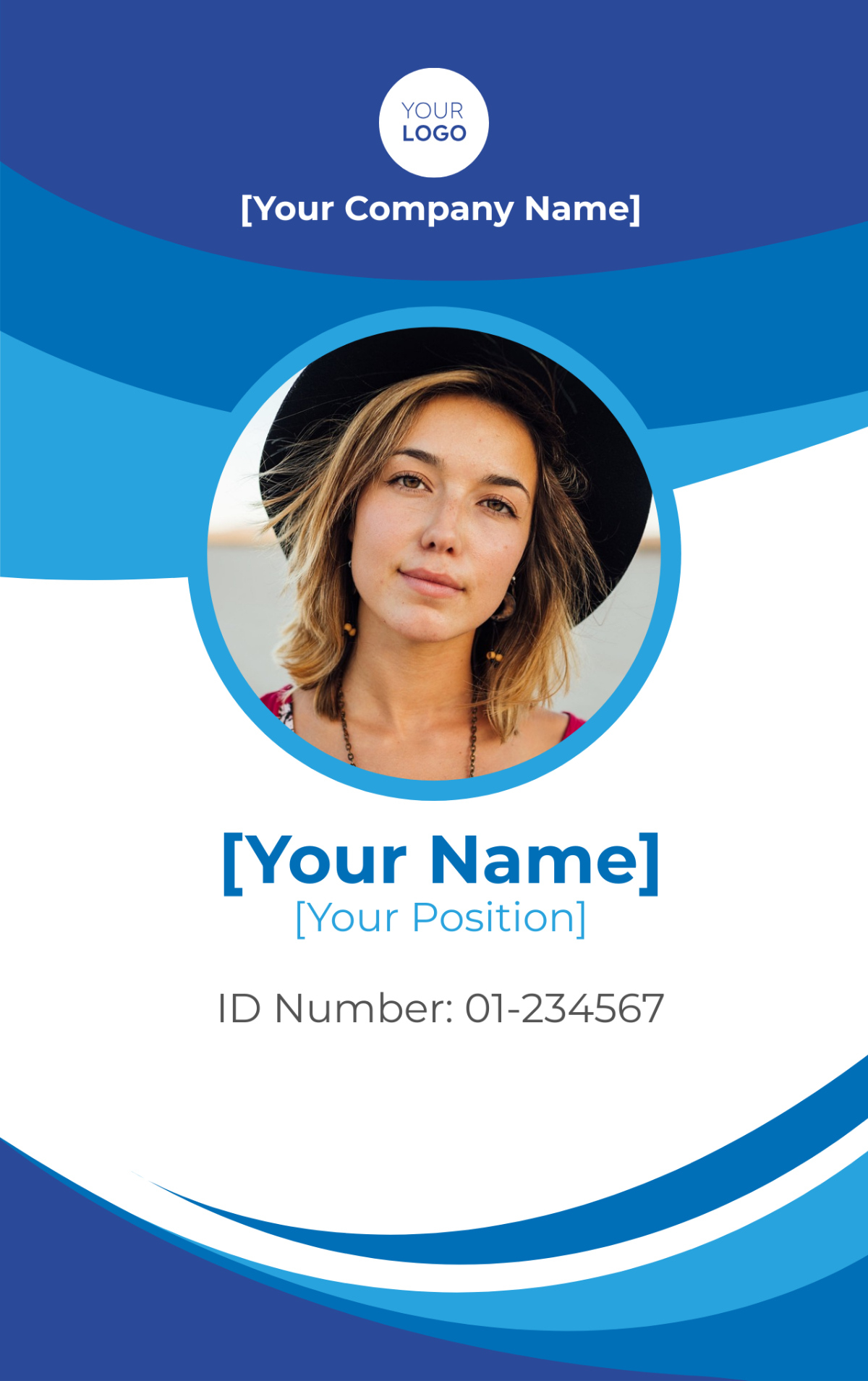 Identification Card Sample Template Template Samples