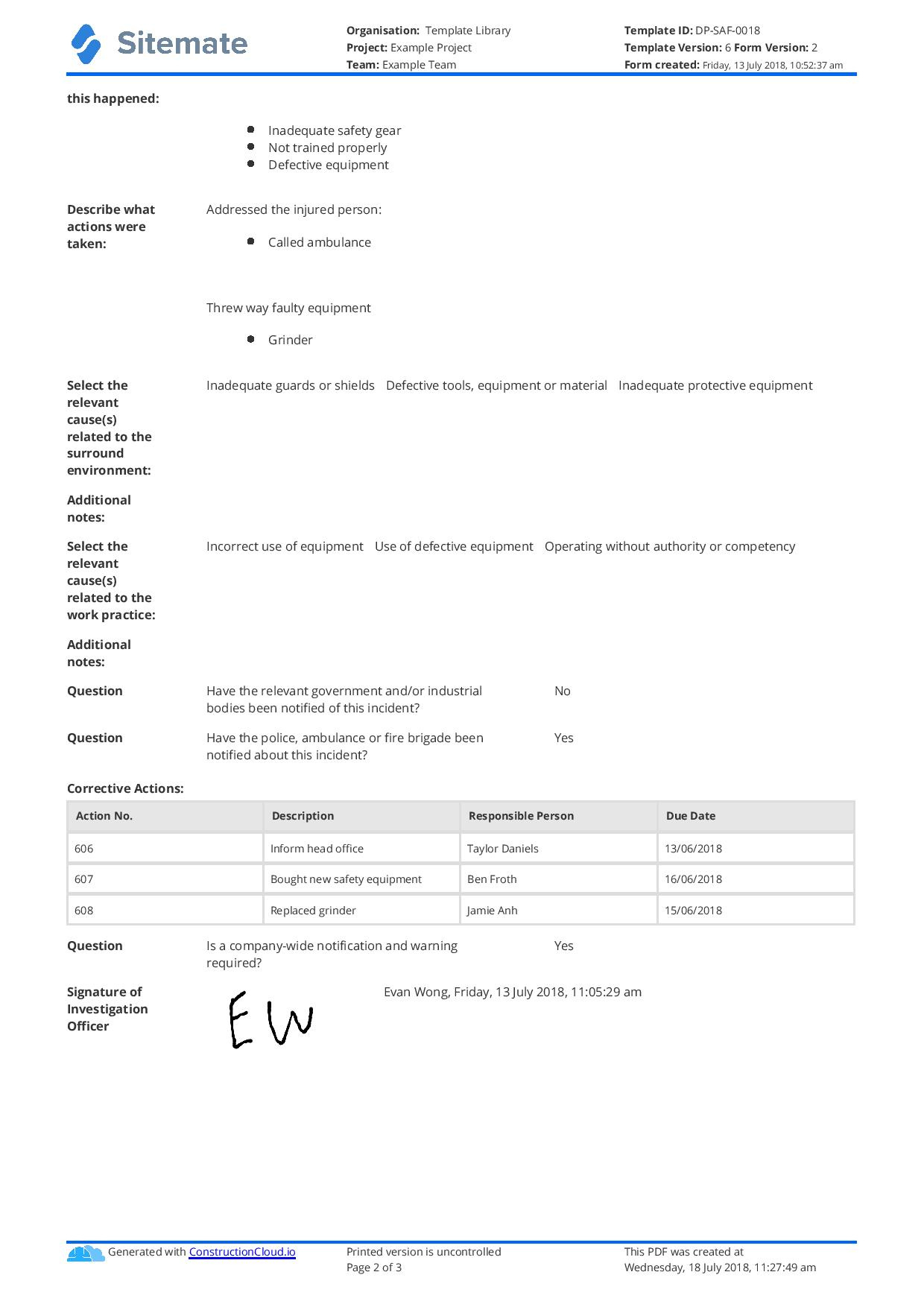 Incident Investigation Report Template (Better Than Word And Pdf) intended for Sample Investigation Report Template