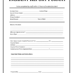 Incident Report Template| Incident Report Pertaining To Incident Report Form Sample Templates