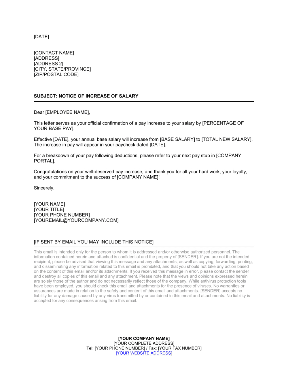 increase of salary letter template 2024 download docx intended for pay raise letter sample templates Increase Of Salary Letter Template 2024 [Download .Docx intended for Pay Raise Letter Sample Templates