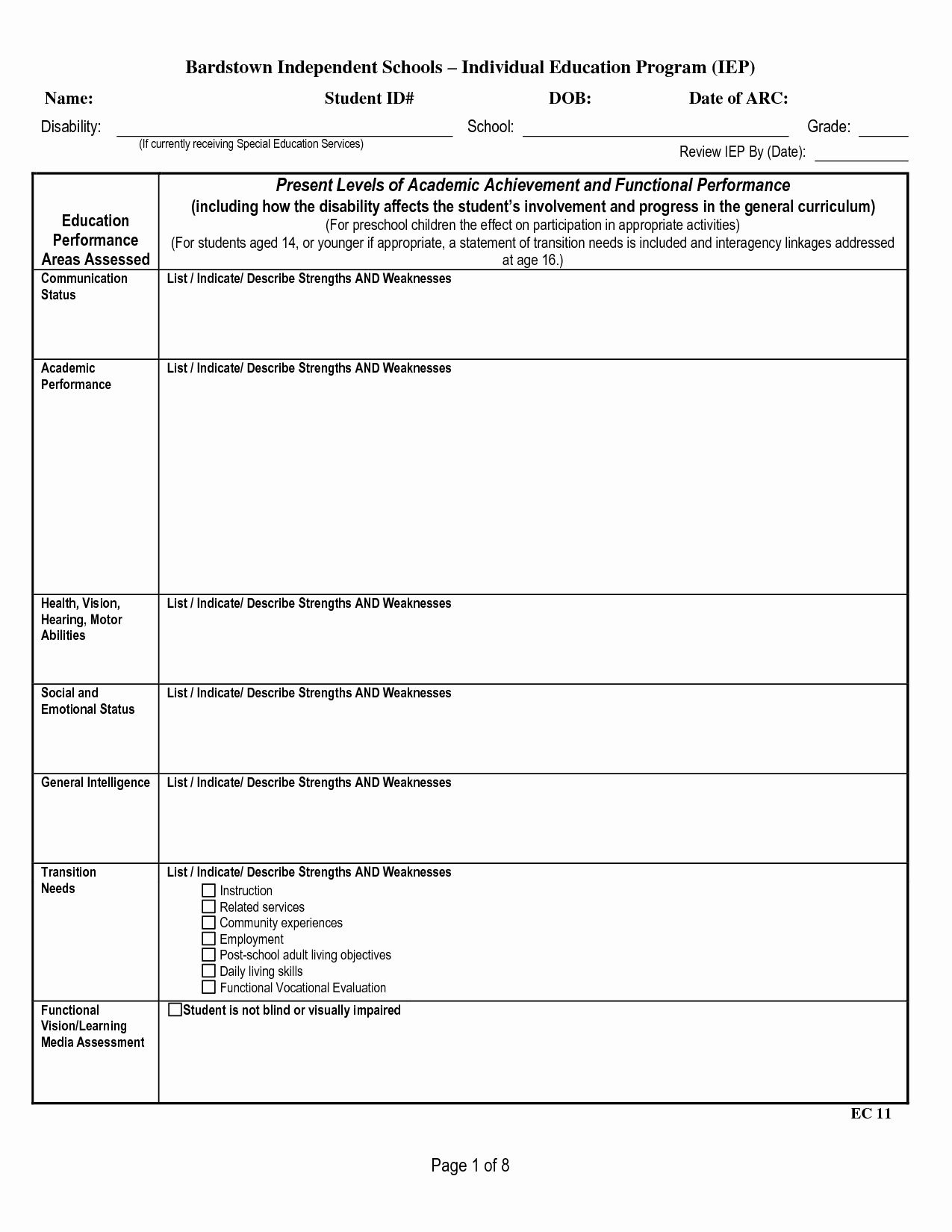 Individual Learning Plan Template in Learning Plan Sample Template