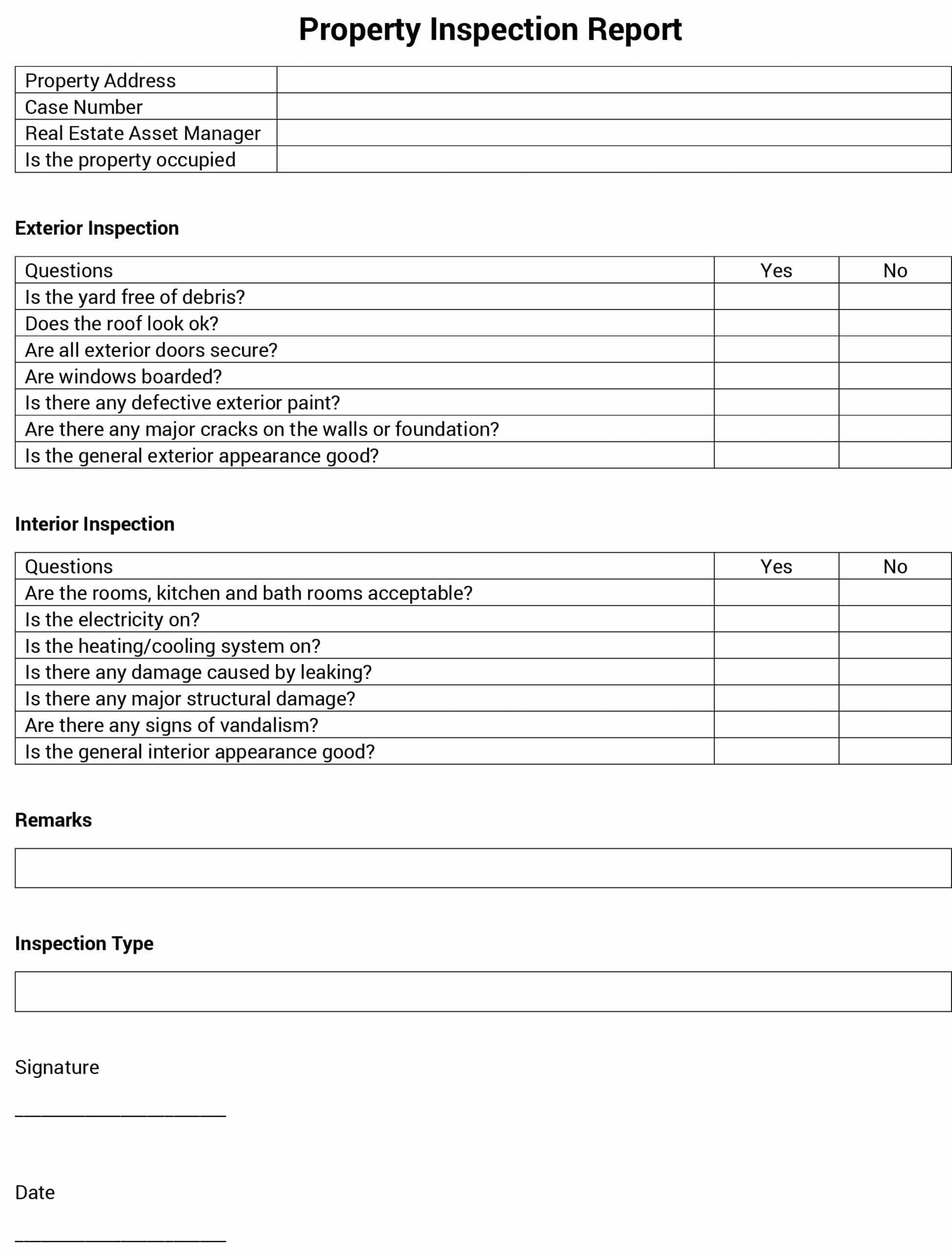 Inspection Report Templates: Download &amp;amp; Print For Free! throughout Inspection Report Template Sample