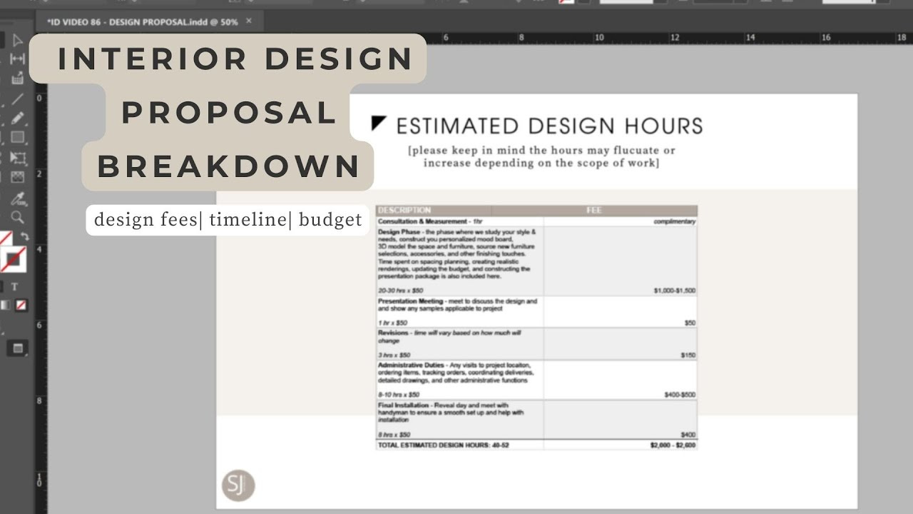 Interior Design Proposal Breakdown | Design Fees, Timeline, Budget with regard to Interior Design Proposal Sample Template