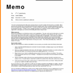 Internal Business Memo Format With Regard To Memo Format Sample Template