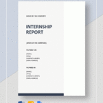 Internship Report Sample Template In Word, Pages, Google Docs Intended For Internship Journal Sample Template